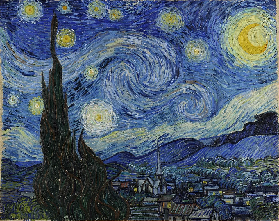 Gwiaździsta noc – Vincent van Gogh, 1889