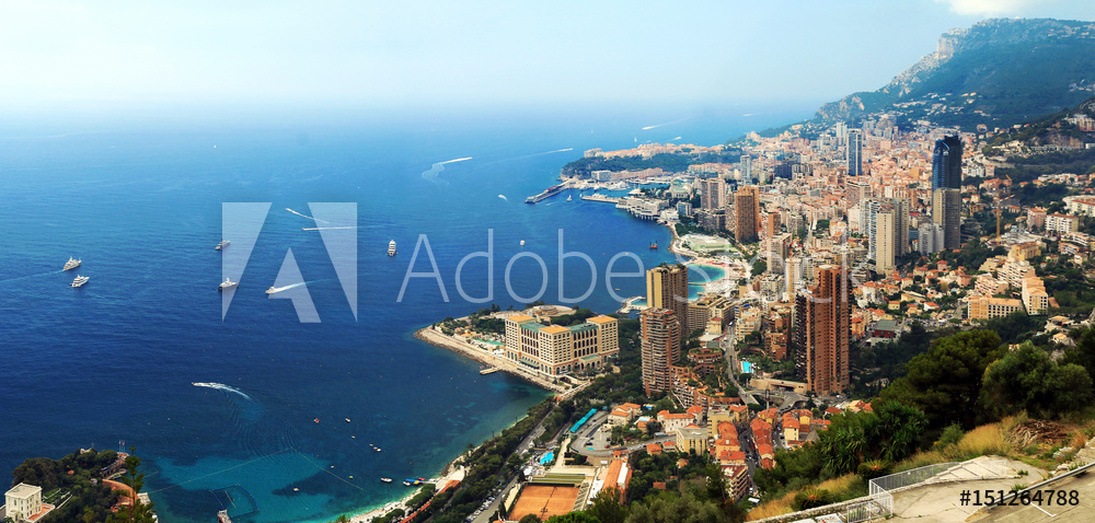 Fotoobraz La côte à Monaco beton architektoniczny