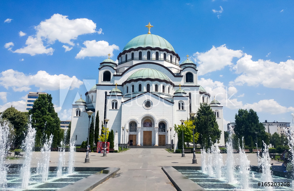 Obraz na płótnie Kościół w Saint Sava w Belgradzie | obraz na płótnie w salonie