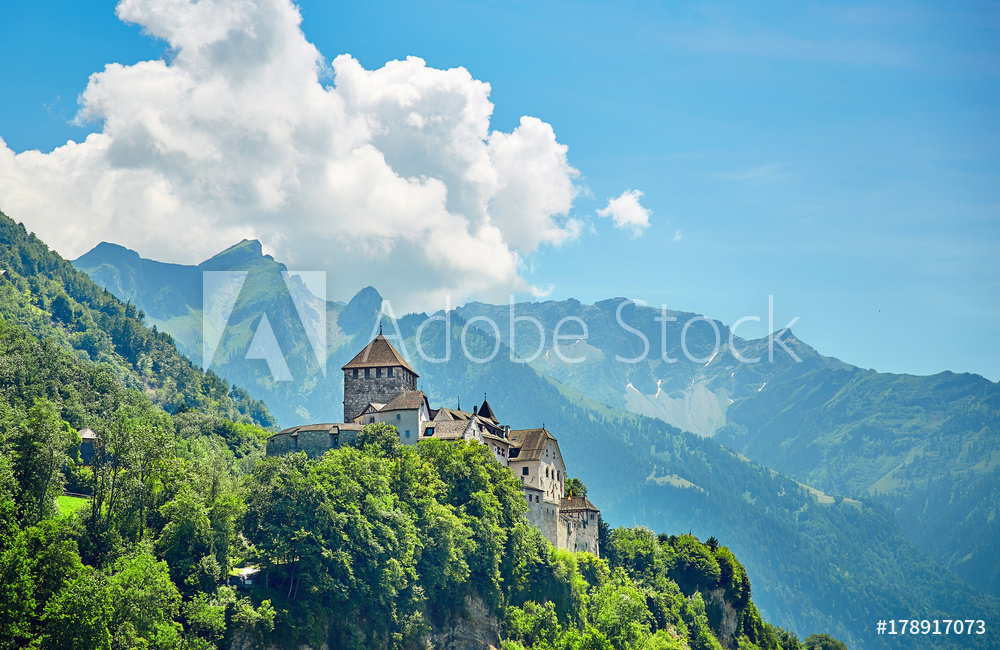 Obraz na płótnie Vaduz Castle, Lichtenstein w salonie