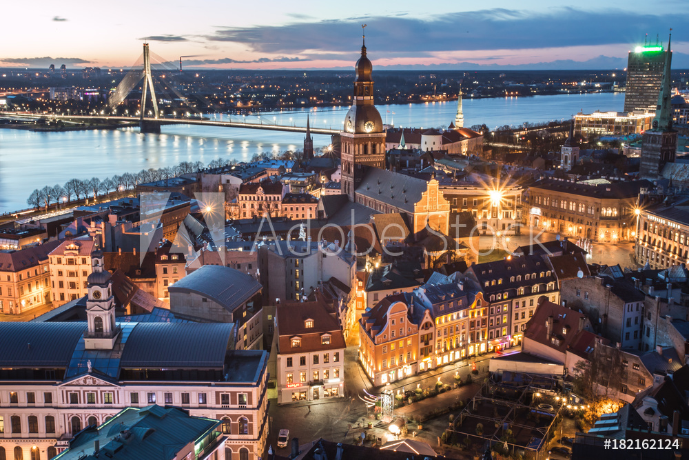 Obraz na płótnie panorama Ryga | fotoobraz w salonie