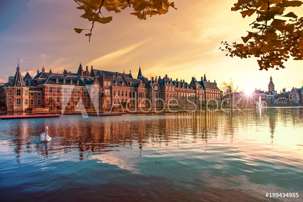 Binnenhof Holandia | obraz na płótnie