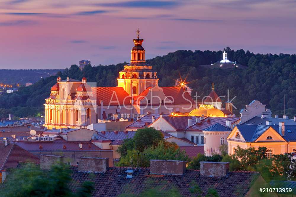 Vilnius. Aerial view of the city.