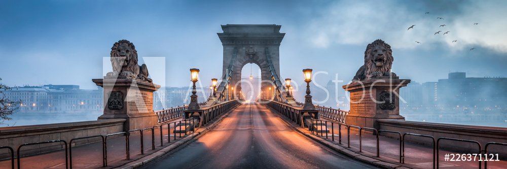 Most Łańcuchowy w Budapeszcie | Obraz na płótnie
