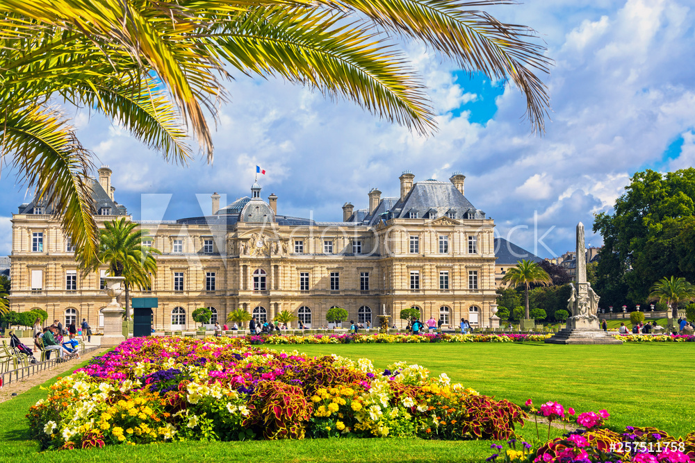 Fotoobraz Palace in the Luxembourg Gardens, Paris, France beton architektoniczny