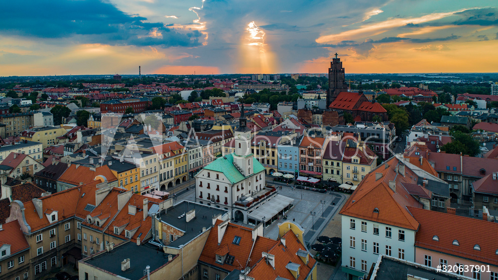 Obraz na płótnie Gliwicki rynek w salonie