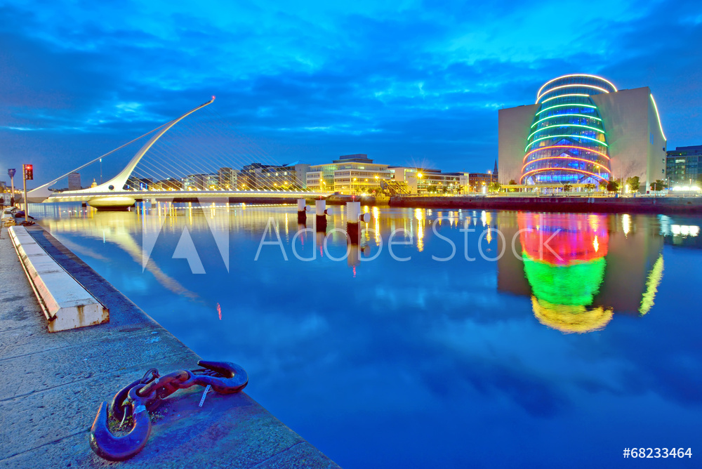 Obraz na płótnie Most Samuel Beckett w Dublinie | Obraz na płótnie w sypialni