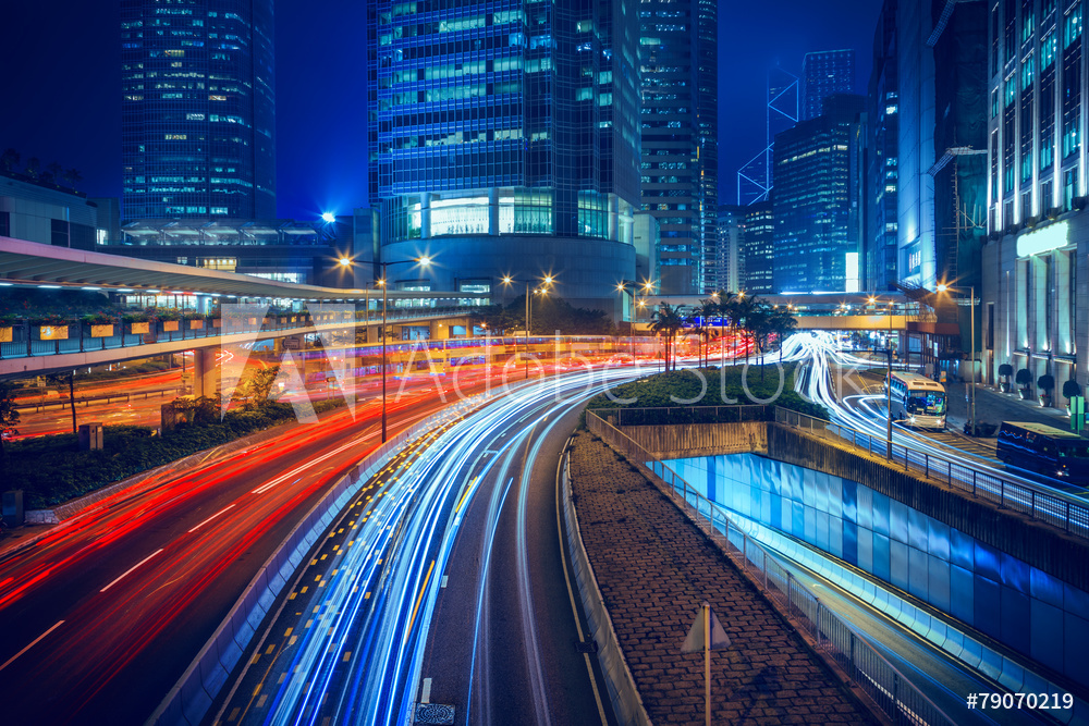 Hong Kong city night scenes