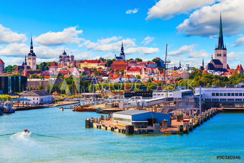 Obraz na płótnie Tallinn, Estonia w salonie