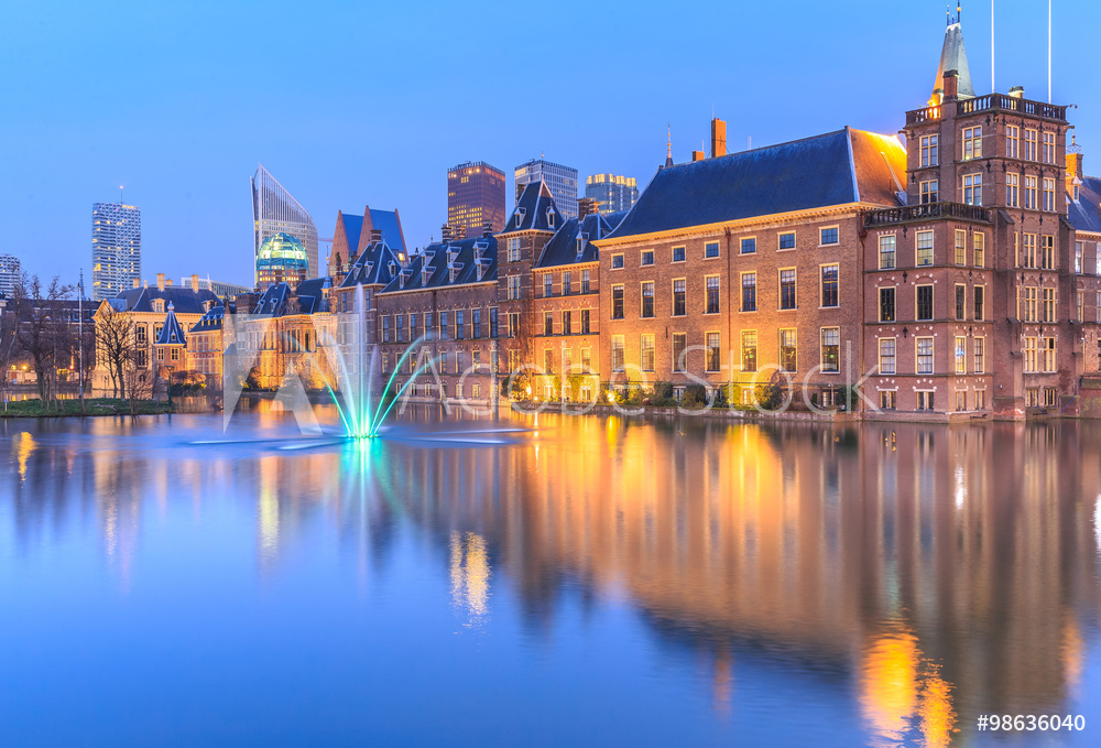 Obraz na płótnie Pałac Binnenhof w Hadze | Obraz na płótnie w salonie