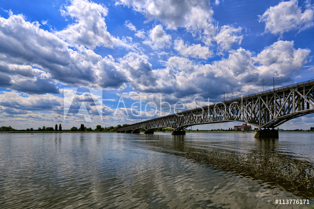 Obraz na płótnie Obraz drukowany - Płock - most na Wiśle