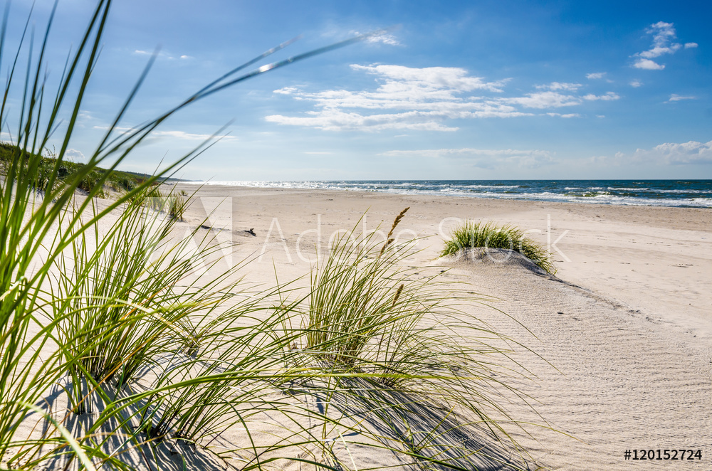 Obraz na płótnie Mrzeżyno, plaża Morze Bałtyckie | fotoobraz w salonie