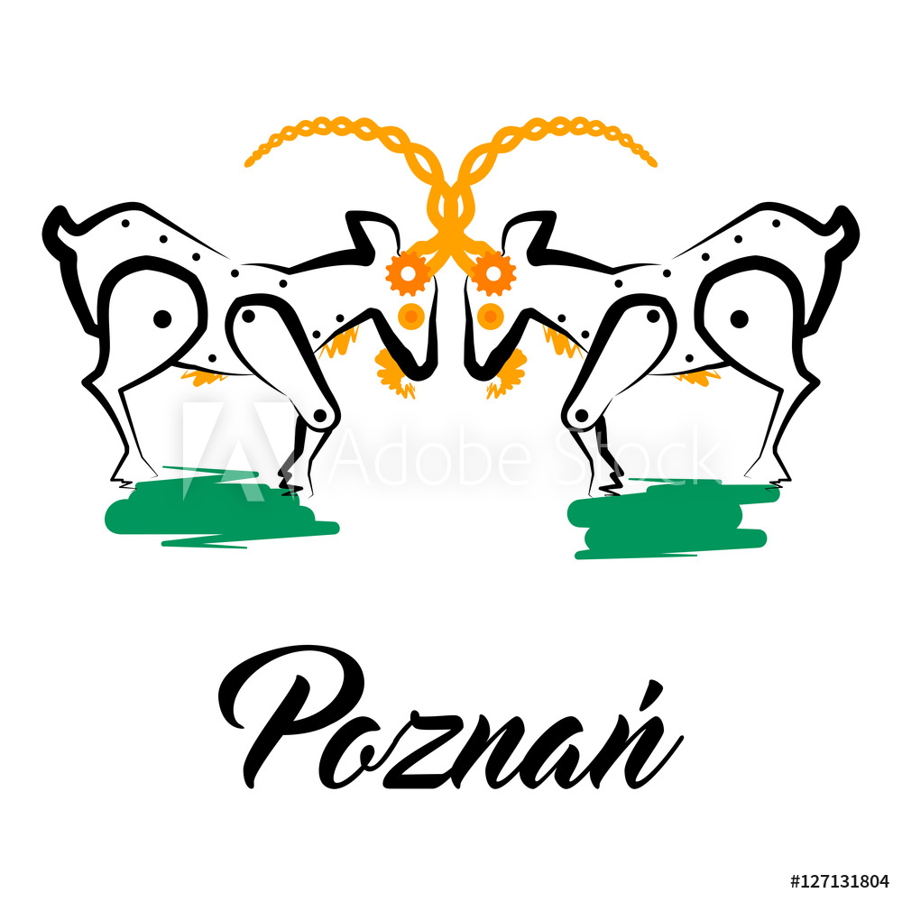 Obraz drukowany na płótnie Poznań - logo - Poznań