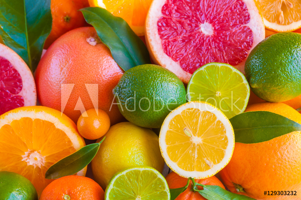 Cytrusy: pomarańcza, grejpfrut, cytryna