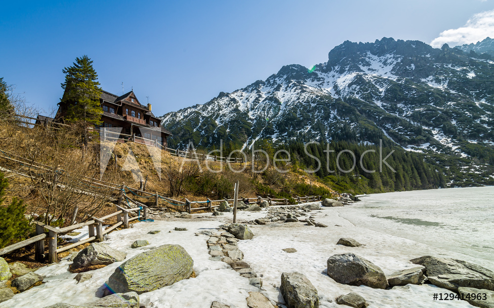 Obraz na płótnie Zakopane, droga na Morskie Oko, góry Tatry | fotoobraz w salonie