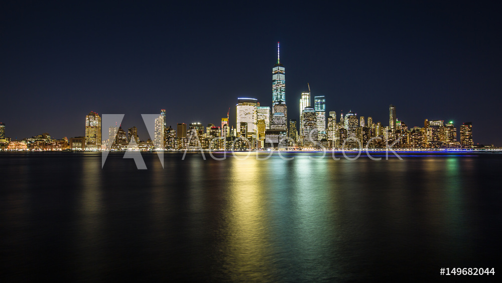 Obraz drukowany na płótnie New York City nocą