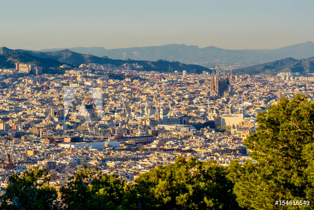 Obraz na płótnie Barcelona panorama miasta | Obraz na płótnie w salonie