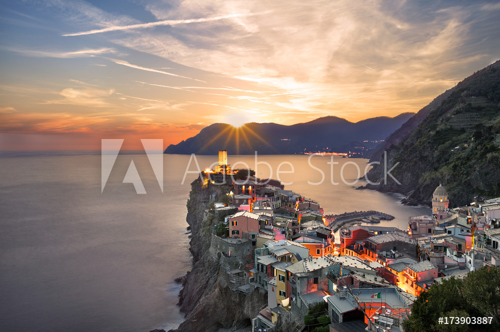 perła wybrzeża Vernazza | fotoobraz