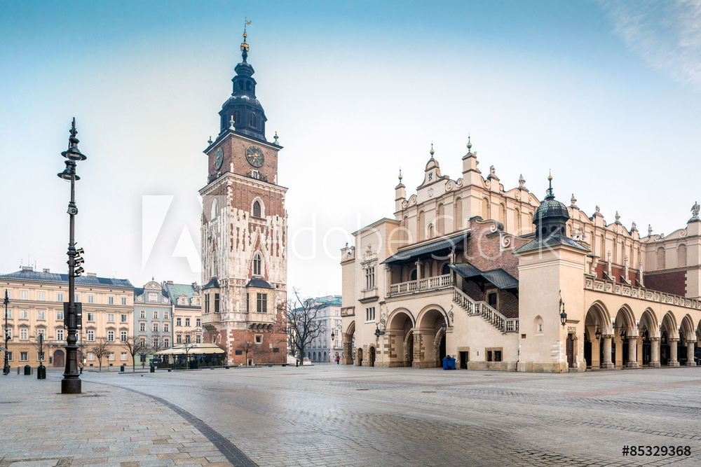 Obraz drukowany na płótnie Stare miasto Kraków - obraz na płótnie