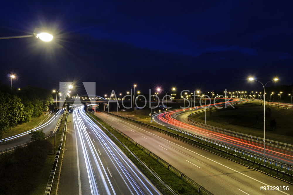 Obraz na płótnie Autostrada w Katowicach w salonie