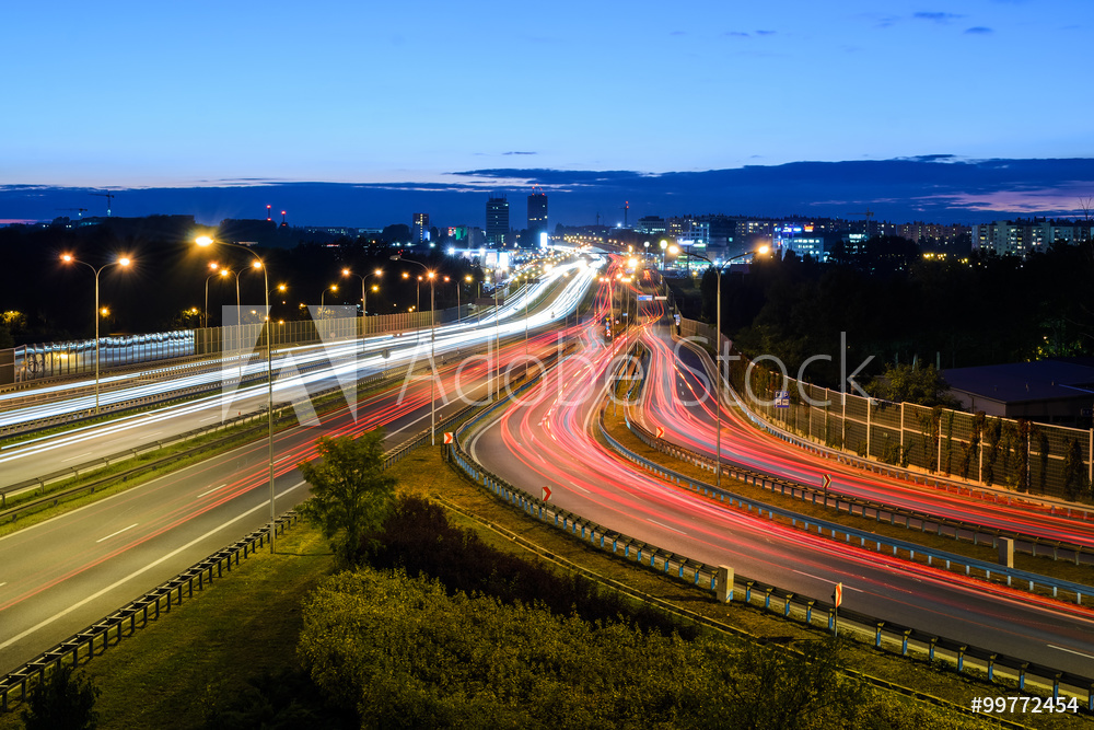 Fotoobraz Autostrada w ruchu A4 beton architektoniczny